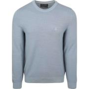 Sweater Marc O'Polo Pullover Heavy Piqué Lichtblauw