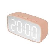 Klokken Karlsson Réveil Silver Mirror Rose