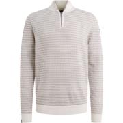 Sweater Vanguard Trui Half Zip Structure Ecru