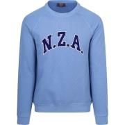 Sweater New Zealand Auckland NZA Sweater French Rib Logo Blauw