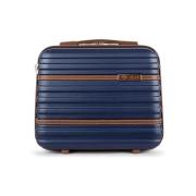 Koffer Solier Kuferek Podrózny Maly Abs Stl957 Granatowy