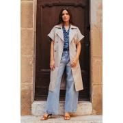 Mantel Le Temps des Cerises Mouwloos jasje PIERO