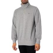 Sweater Gant Regular Shield-sweatshirt met halve rits