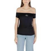 T-shirt Korte Mouw Calvin Klein Jeans MONOGRAM OFF SHOULDE LV047C203G