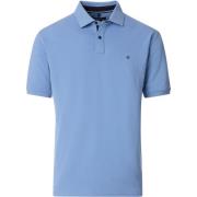T-shirt Casa Moda Polo Stretch Blauw
