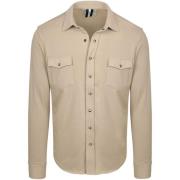 Overhemd Lange Mouw Profuomo Overshirt Western Beige