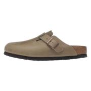 Slippers BIRKENSTOCK Boston Soft Footbed Oiled Leather Tobacco Brown