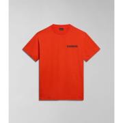 T-shirt Korte Mouw Napapijri S-GOUIN NP0A4HTQ-A63 ORANGE SPICY