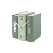 Klokken Karlsson Horloge Trompe-l'œil livre verte