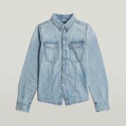 Overhemd G-Star Raw D27925-D539 KICK SLIM-H466 SUN FADED PAFICIC BLUE