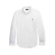 Overhemd Lange Mouw Polo Ralph Lauren Oxford Custom Fit Shirt - White