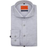 Overhemd Lange Mouw Suitable Melange Overhemd Grijs