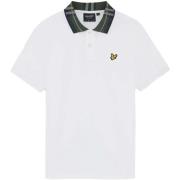 T-shirt Lyle &amp; Scott Tartan Collar Polo Shirt White
