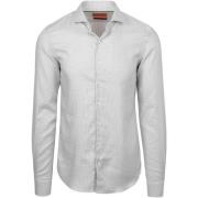 Overhemd Lange Mouw Suitable Hemd Extra Long Sleeves Druck Taupe