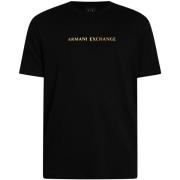 T-shirt Korte Mouw EAX T-shirt met middenlogo