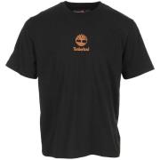 T-shirt Korte Mouw Timberland Print Stack Logo Short Black