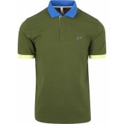 T-shirt Sun68 Poloshirt Color Way Donkergroen