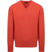 Sweater William Lockie Pullover Lamswol V Inferno