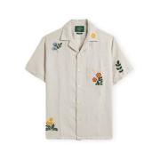 Overhemd Korte Mouw Portuguese Flannel Spring Embroidery Shirt