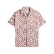 Overhemd Korte Mouw Portuguese Flannel Mosaic Shirt - Clay