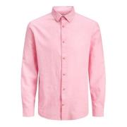 Overhemd Lange Mouw Jack &amp; Jones 12289174 SUMMER LINEN-PRISM PINK