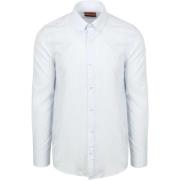 Overhemd Lange Mouw Suitable Overhemd Cotton Slub Lichtblauw