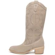 Enkellaarzen NeroGiardini Velour Tr Basilea 828 Natur