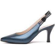 Pumps NeroGiardini Decollete' Laminato Oceano