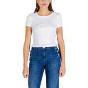 T-shirt Korte Mouw Guess SS CN STUDS SCRIPT TEE W6RI22 KA0H1