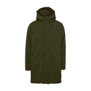 Parka Jas Knowledge Cotton Apparel Jas Donkergroen