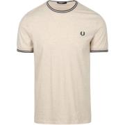 T-shirt Fred Perry T-Shirt M1588 Greige W50