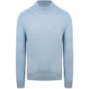 Sweater BOSS Turtleneck Trui Avac Wool Blend Lichtblauw