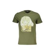 T-shirt Korte Mouw Roberto Cavalli qxt61wjd060verde040502xl