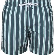 Bikini Suitable Badeshorts Stripe Grün
