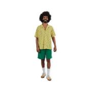 Overhemd Korte Mouw Brava Fabrics x PEANUTS Donuts Aloha Shirt M - Yel...