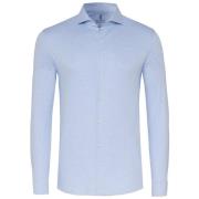 Overhemd Lange Mouw Desoto Essential Overhemd Hai Piqué Lichtblauw