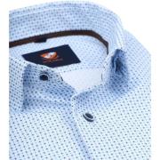 Overhemd Suitable Hemd Druck Hellblau