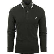 Sweater Fred Perry Longsleeve Polo Donkergroen T50