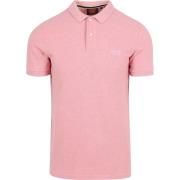 T-shirt Superdry Classic Poloshirt Melange Roze