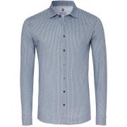 Overhemd Lange Mouw Desoto Overhemd Print New Moon Blauw