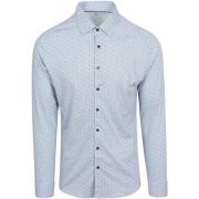 Overhemd Lange Mouw Desoto Overhemd Print Lichtblauw