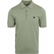 T-shirt No Excess Knitted Poloshirt Groen