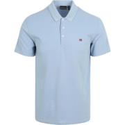 T-shirt Napapijri Ealis Polo Chambray Blauw