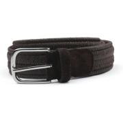 Riem Profuomo Waxed Geweven Riem Bruin