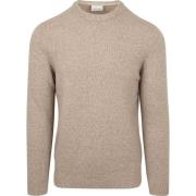 Trui Profuomo Pullover Wol Blend Sand