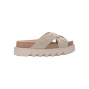 Slippers Melissa Cross M Lover Platform - Beige/Brown