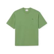 T-shirt Korte Mouw Lacoste Heavy Jersey Loose Fit T-Shirt - Vert