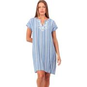 Korte Jurk Admas Zomerjurk met slipe mouwen Gold Sea