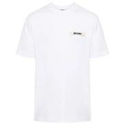 T-shirt Korte Mouw Jacquemus LE T-SHIRT LE GROS GRAIN WHITE