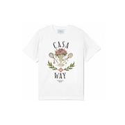 T-shirt Korte Mouw Casablanca TSHIRT CASA WAY WHITE